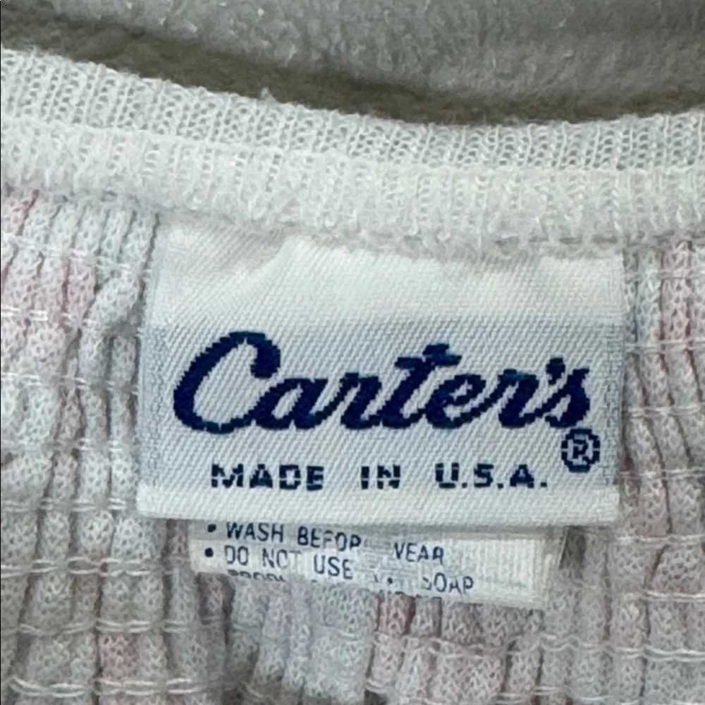 Vintage Carter's‎ Pink and White Floral Footie